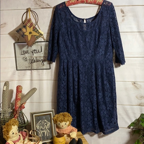 Miami; Midnight Blue; Midi; Shift Dress; L - Picture 4 of 7